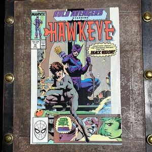 Solo Avengers #14 Hawkeye Black Widow Team Up 1989